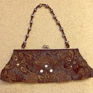 Apt 9 beaded clutch